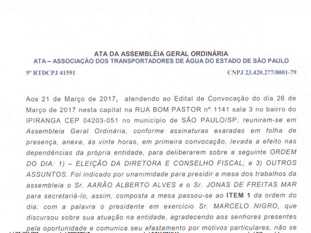 ATA Eleições Diretoria 2017-2019